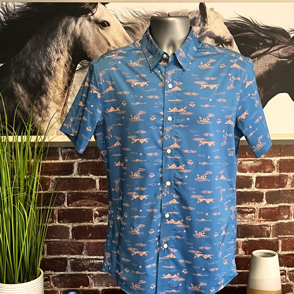 Sonoma Sport Shirt, Short Sleeve Desert Print